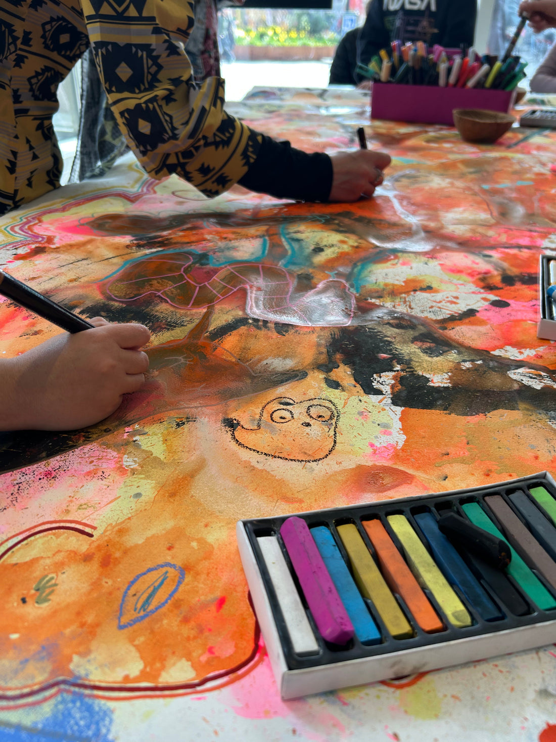 17/4 - 2025 workshop för Lov i Lund på Stadshallen i Lund med Doodling & GreenScreen