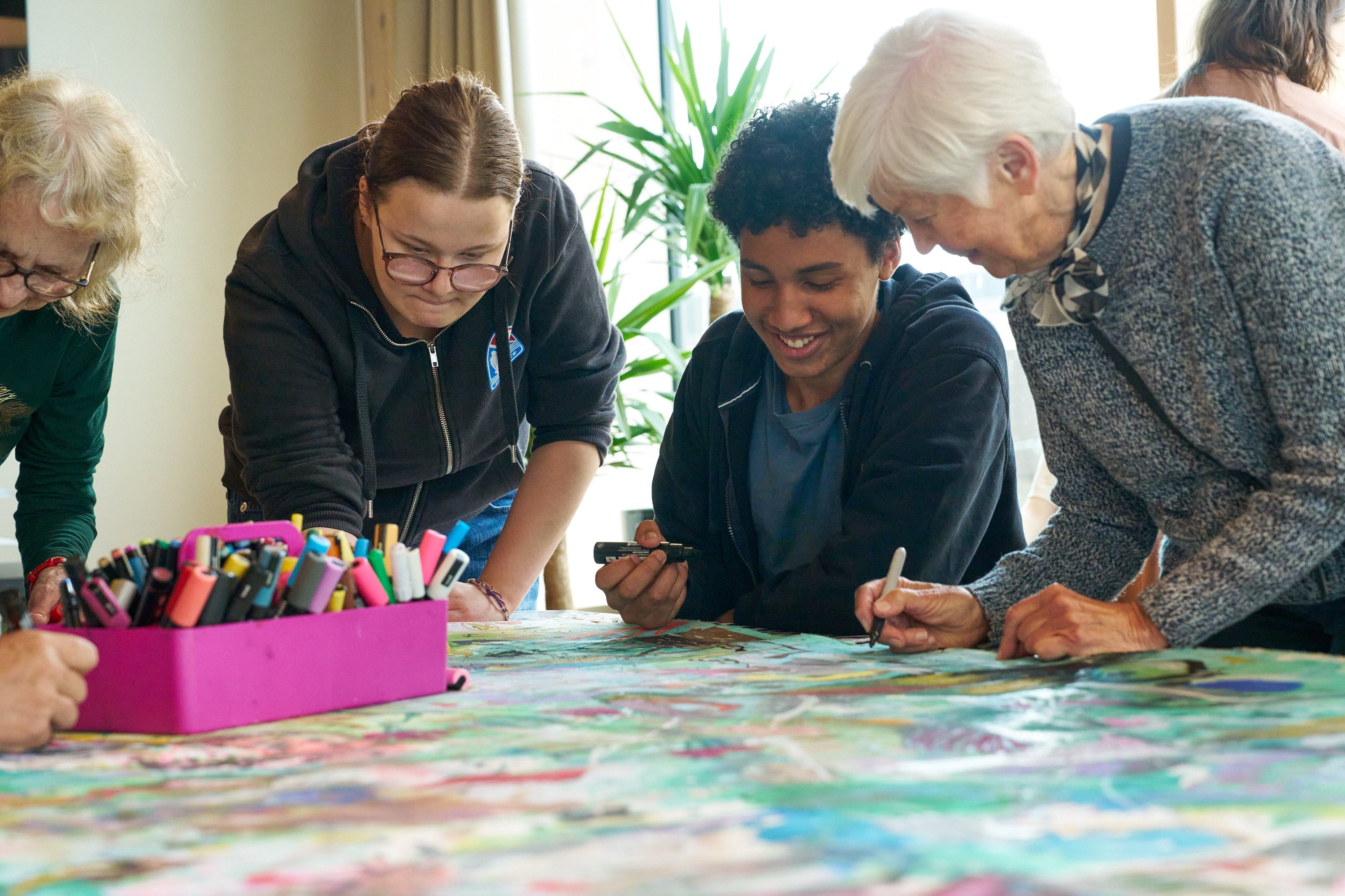 26/5 - 2025 projekt gen.konst mötet mellan seniorerna & ungdomarna i Malmö